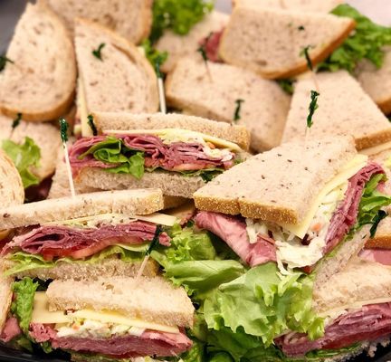 Deli sandwich platter