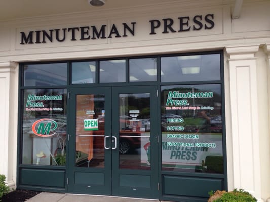 Fairport Minuteman Press store front. Good shop for all your color print needs.