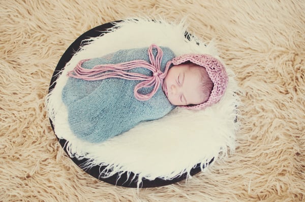 Newborn baby girl session