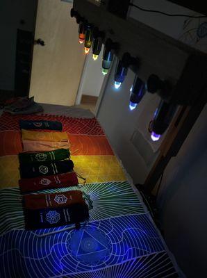 Chakra balancing light therapy