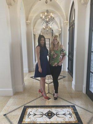 With Caroline Wheleer, designer at Aurora Custom Homes.