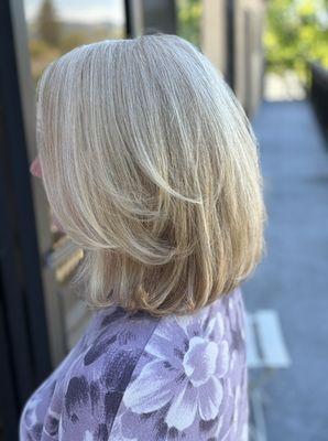 Beautiful haircut for my lovely client.