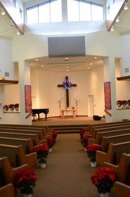 Center aisle in Sanctuary.