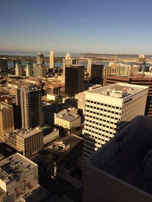 The view from the Rotary Club meeting at University Club cannot be beat.