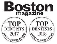 Two years in a row!  Top dentists in the Boston area.