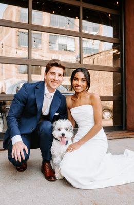 furry friends are a must for pictures on your special day.