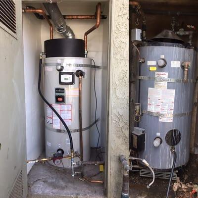 100 gal.  270.btu commercial water heater replaced