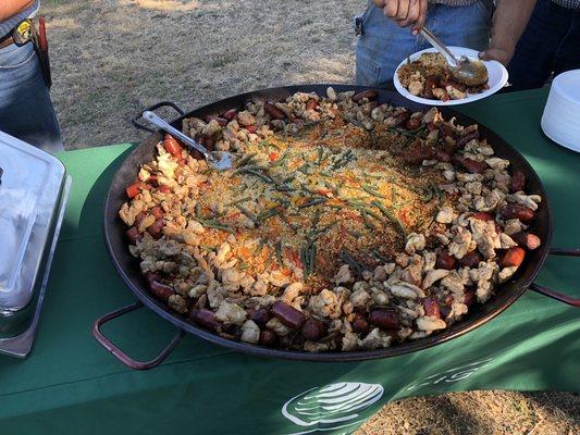 Chicken and Linguica Paella