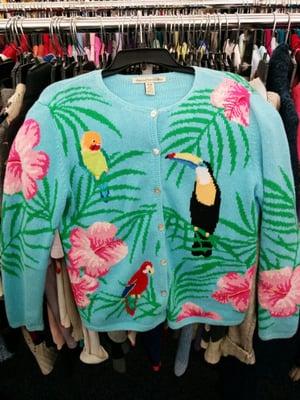 This bird sweater is still waiting for some lucky shopper!