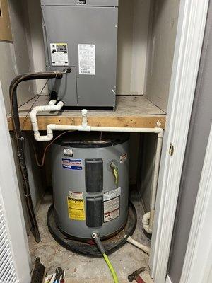 14 year old water heater getting replaced to ensure safety.