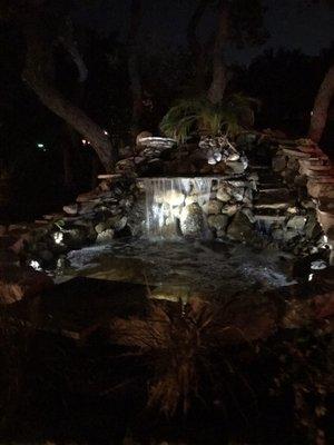 Waterfall pond