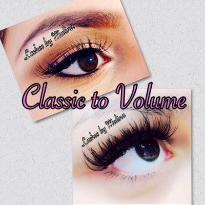 Latest trend in lashes. Classic lashes vs Volume Lashes