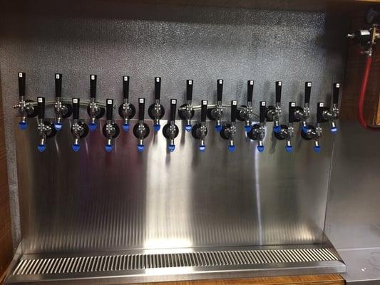 21 beers on tap