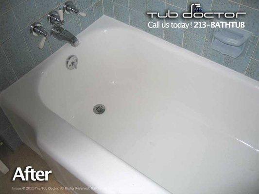 Long lasting bathtub refinishing