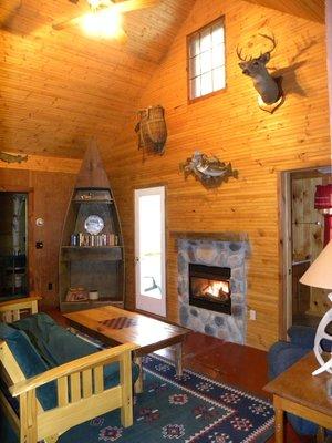 Most cabins have a rustic, Adirondack charm.