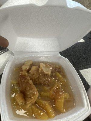 Peach cobbler