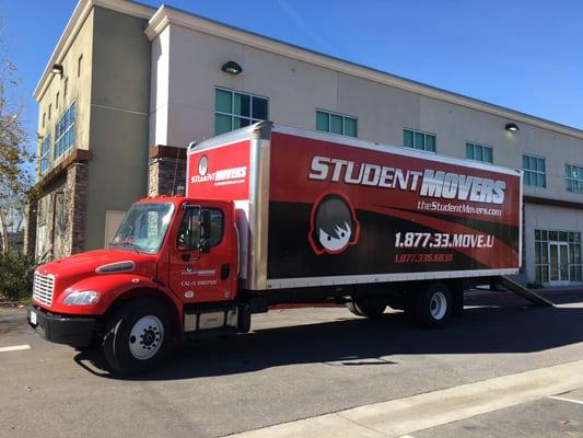 Student Movers moving truck