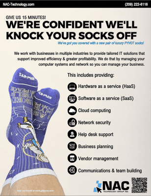 "Knock Your Socks Off" marketing campaign