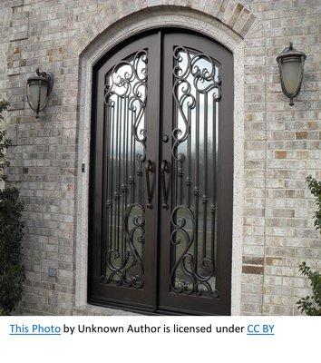 refinish a double metal door