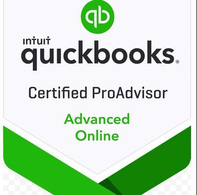 I am a certified QuickBooks online plus Proadvisor.