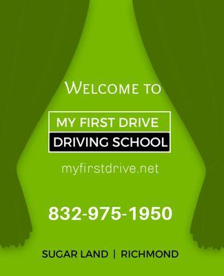 Welcome to My First Drive Driving School.
 Sugar Land, TX and Richmond, TX