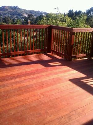 Another view of the Deck, not only does it look nice, it's very strong..... I get compliments on my deck all the time..