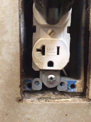 We are expected to use things plugged up to this electrical outlet