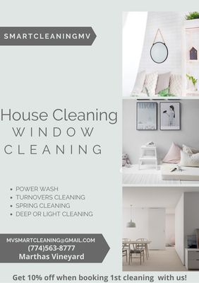 Home Services - House cleaning, window cleaning and power washing. Martha's Vineyard MA