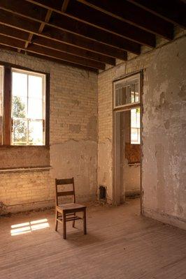 From the tour of an unrenovated exterior cottage