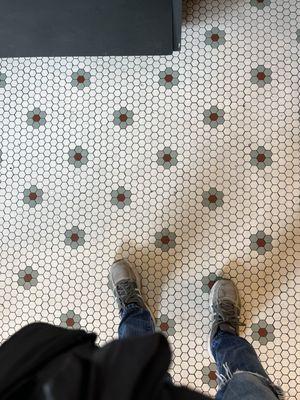 The tile floor!