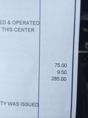 75 bucks in part but wanna charge almost four times that in labor for a hour of labor