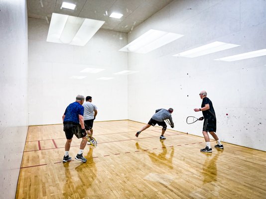 We have four racquetball courts for member use at no additional charge.