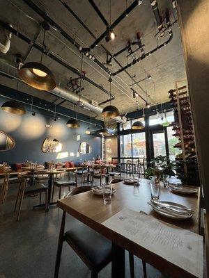 Dining area indoors - there are many tables outdoors too