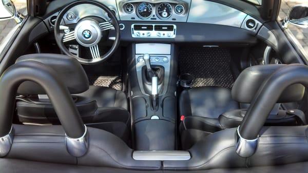 Very Rare BMW Z8 interior protected with a 2 year Leather Coating from CQuartz.