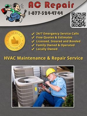 AC AIR CERTIFIED  AIR CONDITIONING & HEATIN REPAIR -323-380-0801-LOS ANGELES-CA