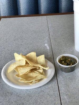 Chips and salsa.