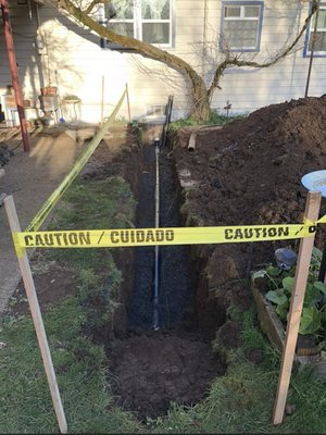 Sewer Line Install