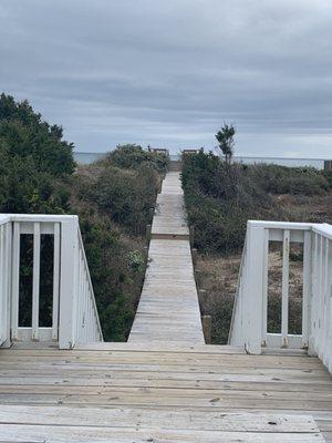 Walk to the Private Beach