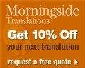 Get 10% off your next translation