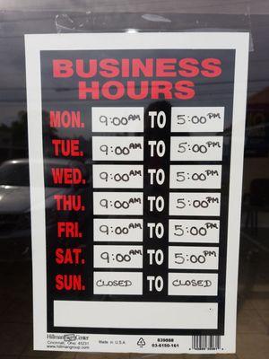 Business Hours