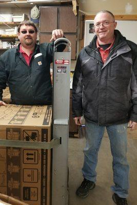 Meet John and Butch, our service and delivery team.