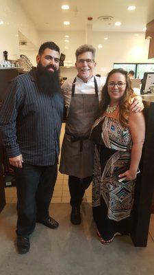 Celebrity Chef Rick Bayless & his executive cheff liked our flans so much they invited us for a private party dinner at Disney Springs!