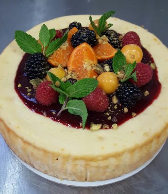 Our signature dessert, Cassata Siciliana Cheesecake!