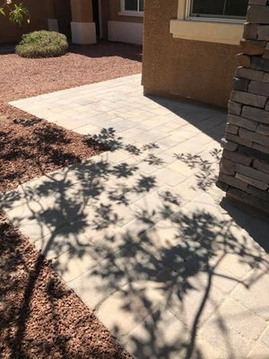 This is a paver walkway from the front of the house to the back for easier access & to move trash cans.