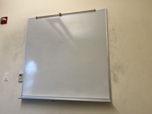 Dry-erase board in private rooms