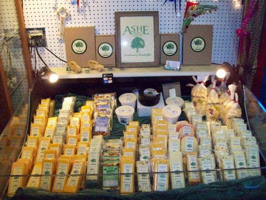 We have a full line of Ashe County Cheese.