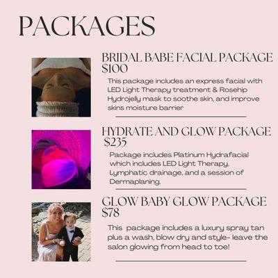 We offer these bundled packages all year !