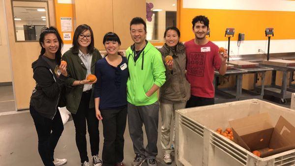 Silicon Valley Small Group volunteering at 2nd Harvest Food.