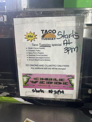 Taco Tuesday deal