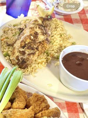 Yummy Grill Catfish with Rice